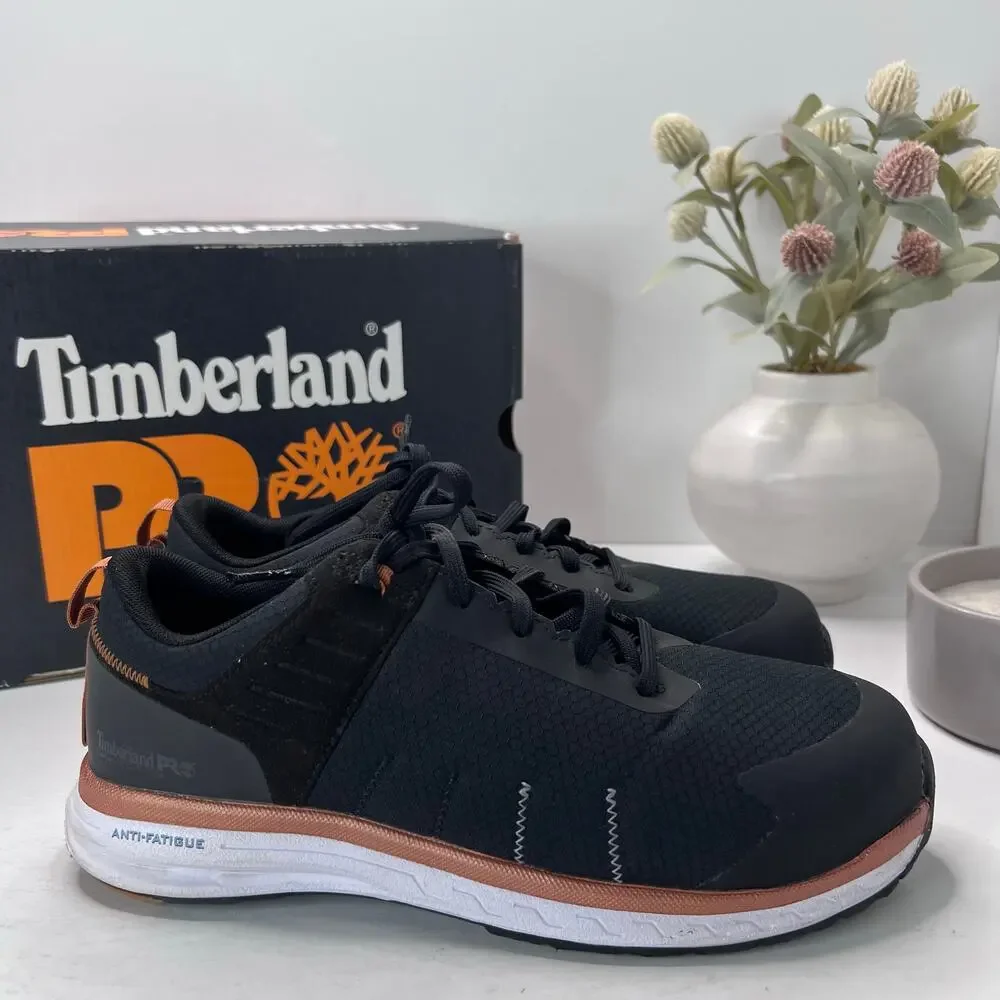 Timberland PRO Overdrive Composite Safety Toe Sneaker Black Women 8.5 Tried On